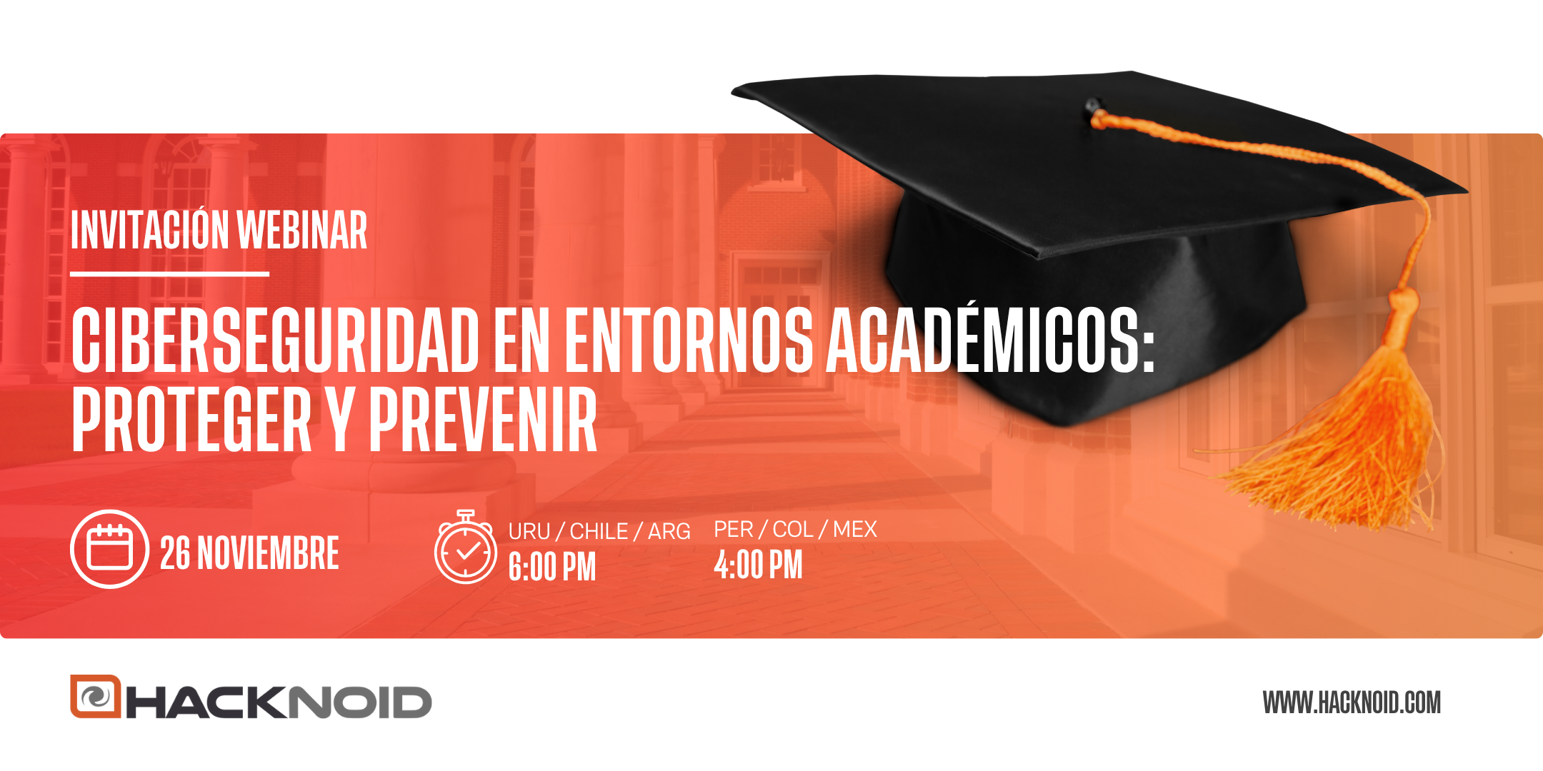 Webinar Ciberseguridad en entornos académicos: proteger y prevenir
